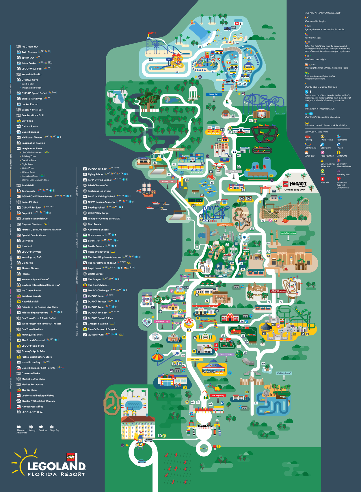Legoland Map Jing Zhang Illustration